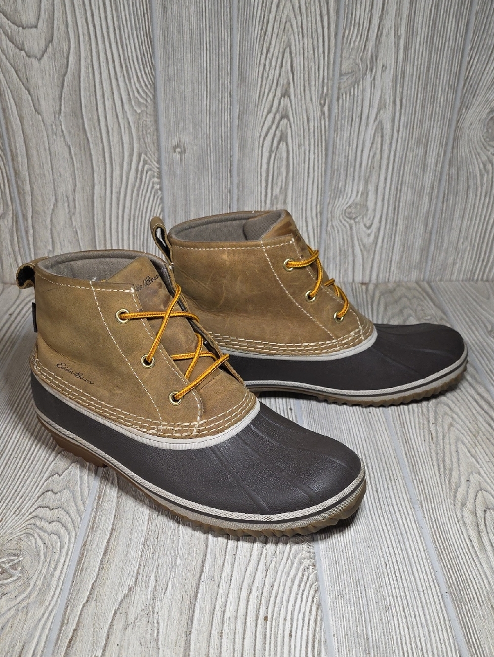 Eddie Bauer Hunt Pac Mid Waterproof Duck Boots Womens Size 9.5